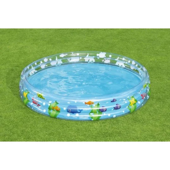 bestway 1.83m x h33cm deep dive 3-ring pool contents one pool repair patch age 2